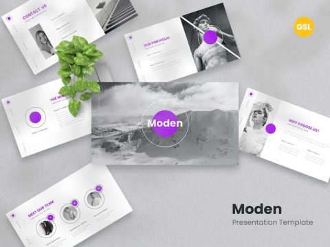 Moden - Minimalist Google Slides Template DW2UCEZ