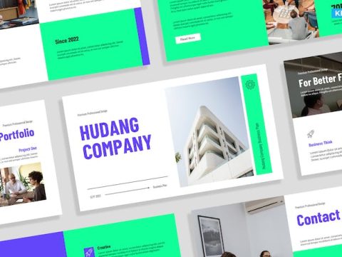 Modern Blue Green Company Profile Presentation 008 HC2TNWG