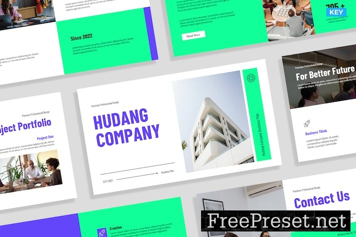 Modern Blue Green Company Profile Presentation 008 HC2TNWG