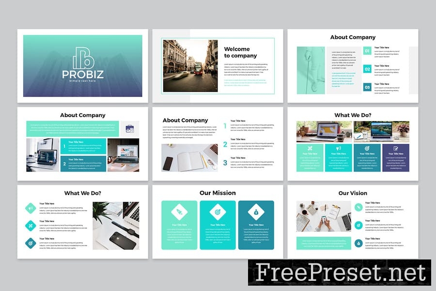 Modern Business Google Slides Presentation 24XNJ8L