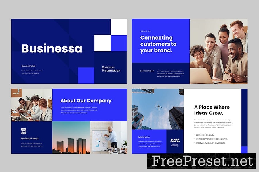 Modern Business Pitch Deck Google Slides VYFL6CR