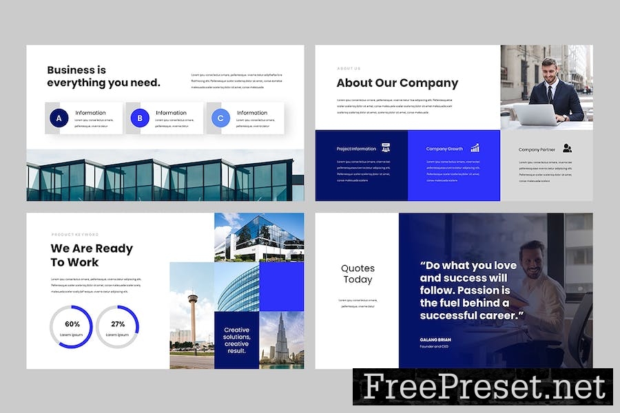 Modern Business Pitch Deck Google Slides VYFL6CR