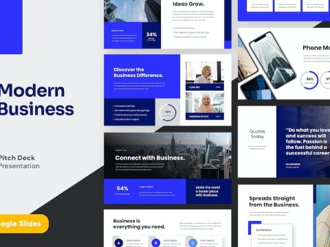 Modern Business Pitch Deck Google Slides VYFL6CR