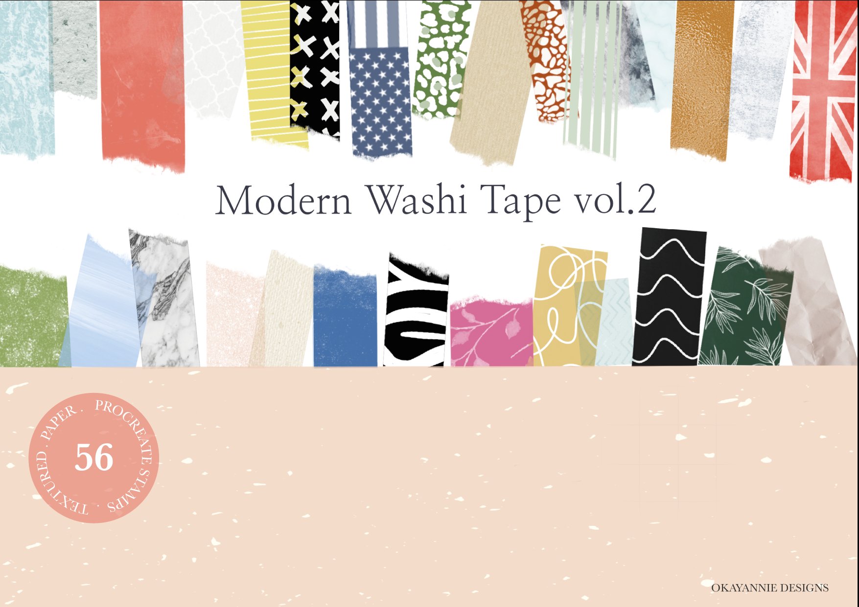 Modern Washi Tape Vol2 for Procreate 4769036