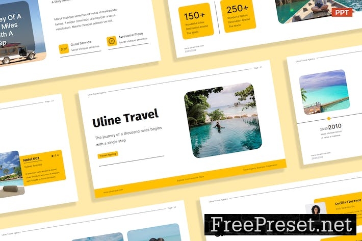 Modern Yellow Black Travel Agency Business 008 EFUXPRD