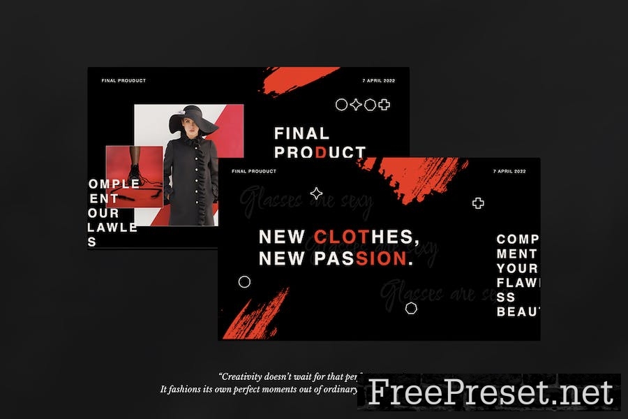 Monoshion - Fashion Google Slides Template V6R9FQ4