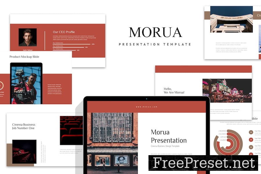 Morua : Cinema Business Google Slides Template 66L7XGV