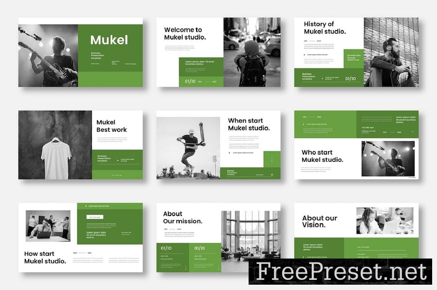 Mukel - Business Google Slide Template X7VQ6CQ