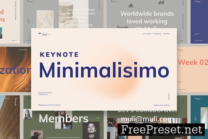 Muli™ Minimalist Keynote Template YHSQED