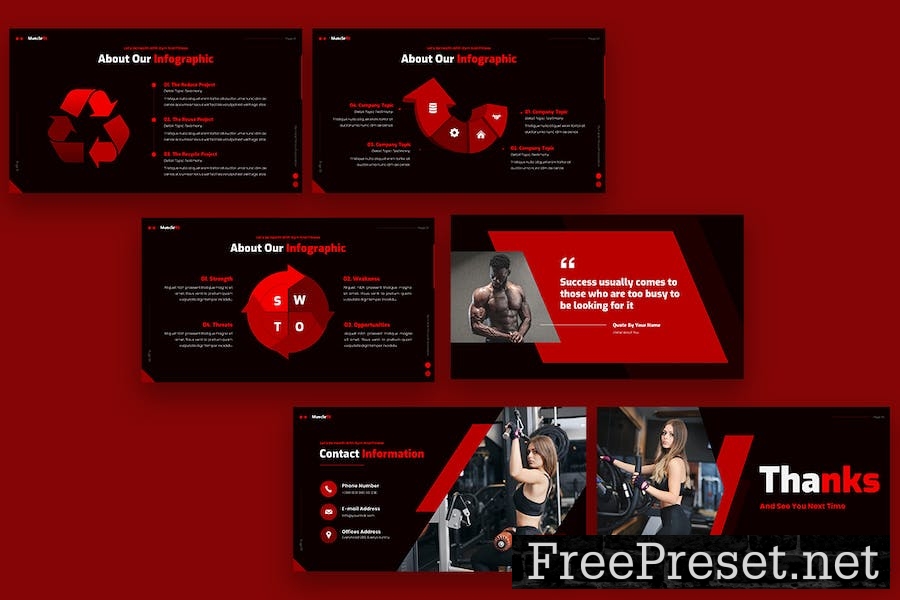 Musclefit - Gym & Fitness Keynote J2VDMCZ