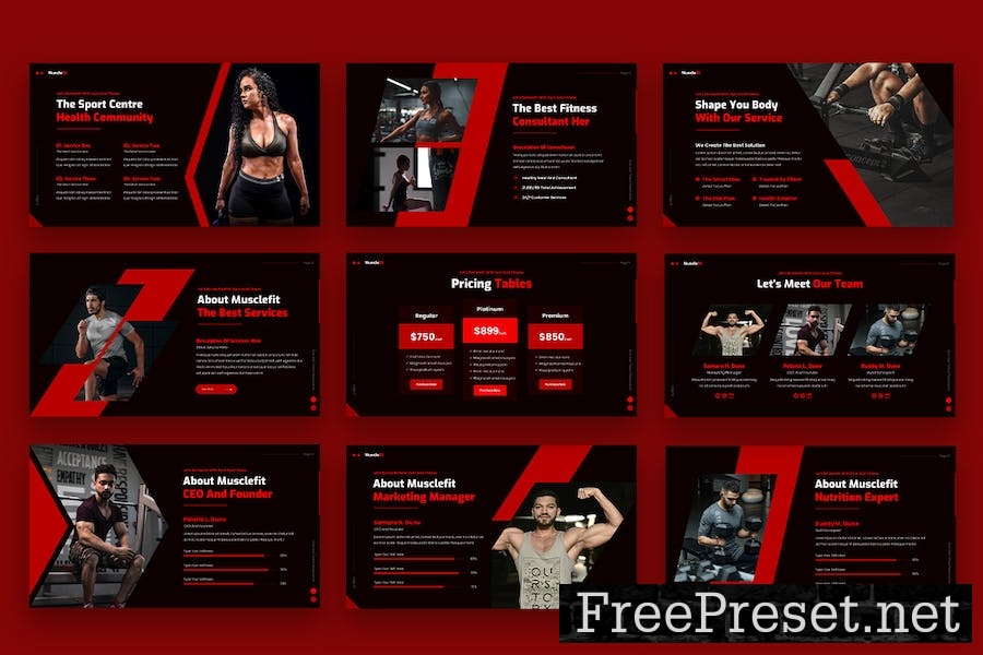 Musclefit - Gym & Fitness Keynote J2VDMCZ