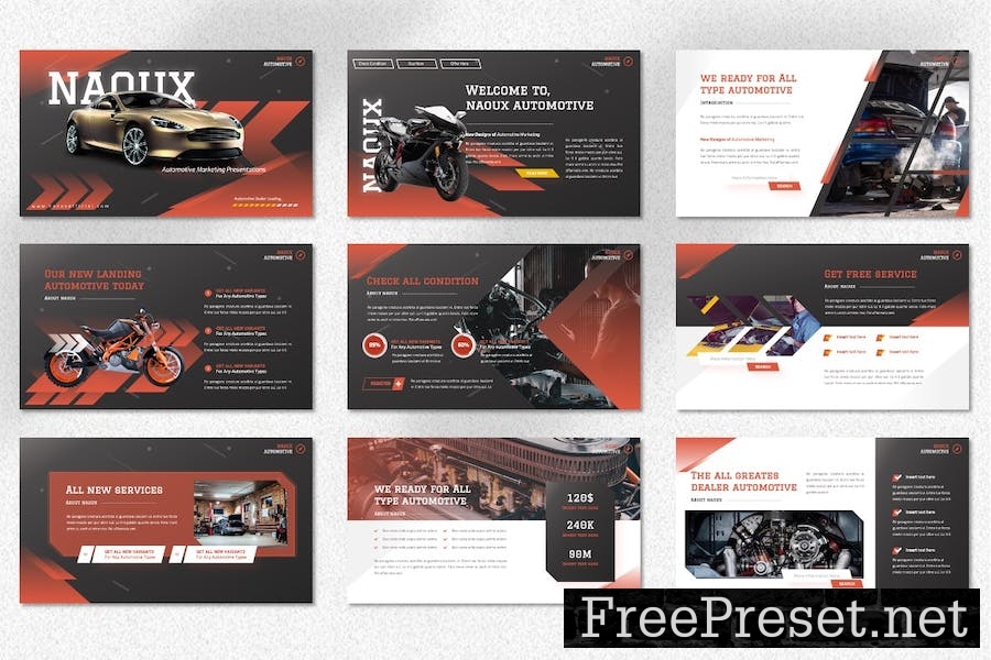 Naoux - Automotive Marketing Googleslide Templates CRFKRMW