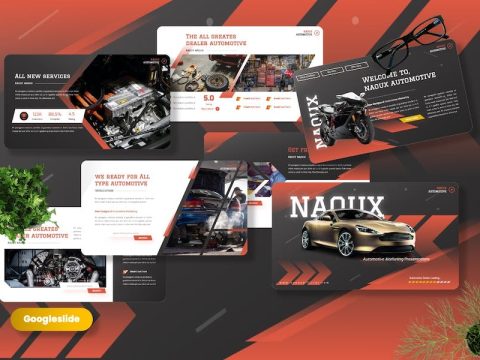 Naoux - Automotive Marketing Googleslide Templates CRFKRMW