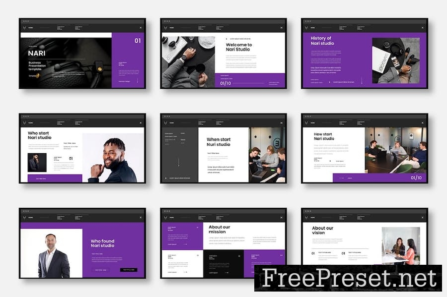 Nari - Business Google Slide Template S3Q5S6R