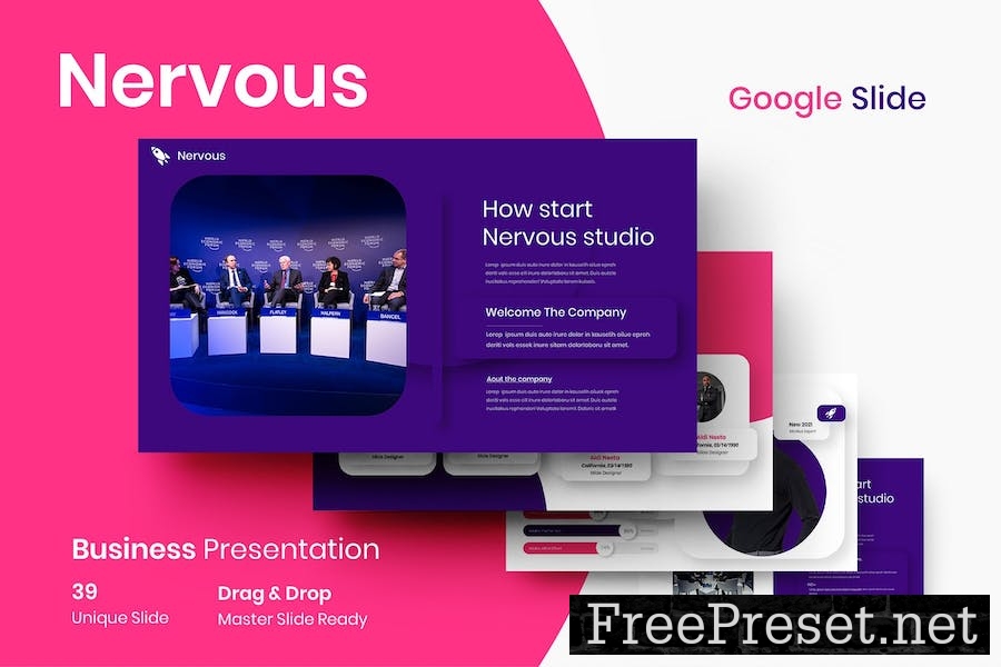 Nervous- Business Google Slide Template KEEBG7G