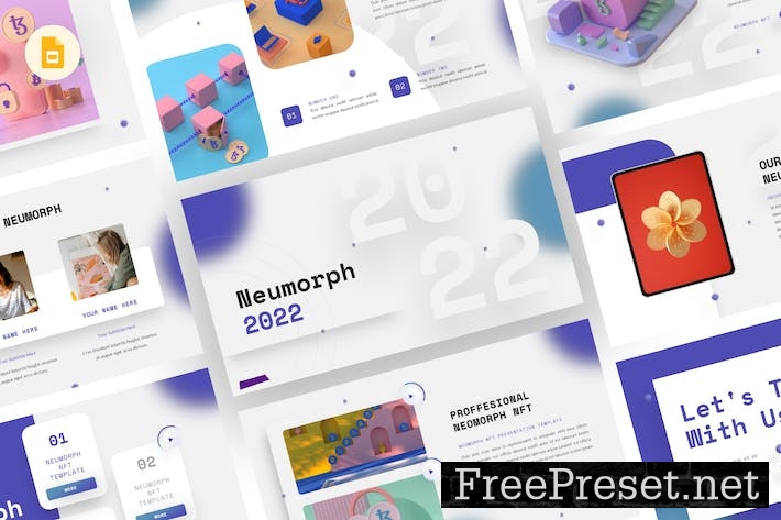 Neumorph - NFT Google Slides Template