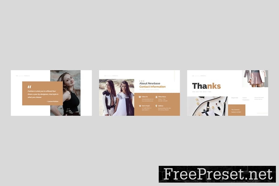 Newbase - Fashion Style Google Slides Template P47GAGZ