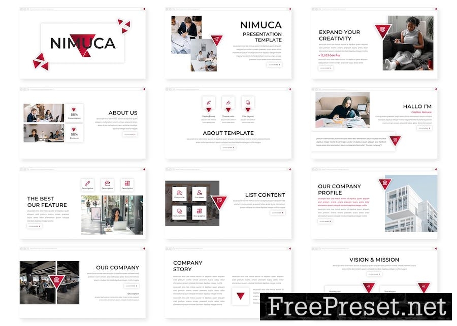 Nimuca - Business Google Slides Template D9EBW37