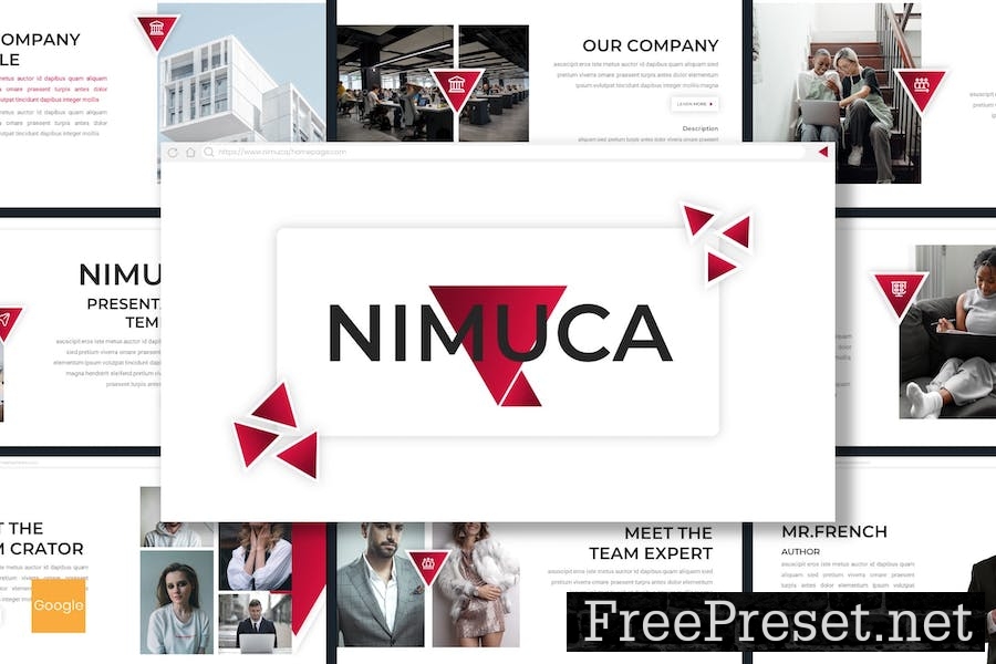 Nimuca - Business Google Slides Template D9EBW37