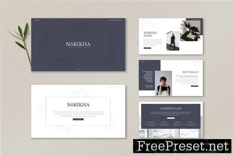 Norikha - Google Slide Template  LXJHAD7