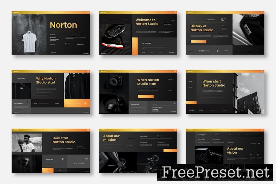 Norton - Business Google Slide Template K2TNXJS