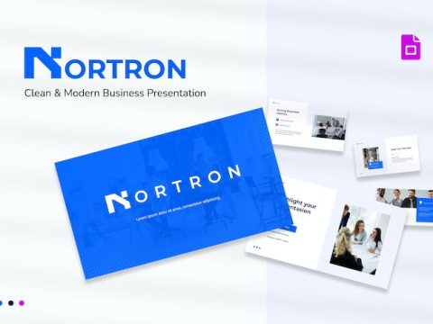 Nortron - Clean & Modern Business Google Slides 99QTZ9T