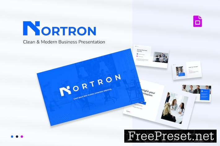 Nortron - Clean & Modern Business Google Slides 99QTZ9T