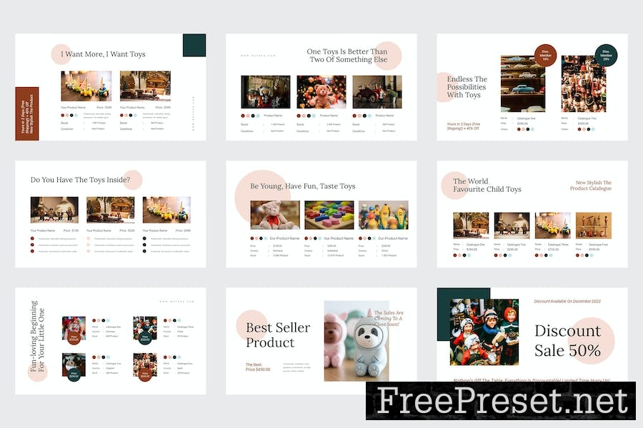 Nutera - Toy Gift Catalogue Google Slides Template QUFVYRA