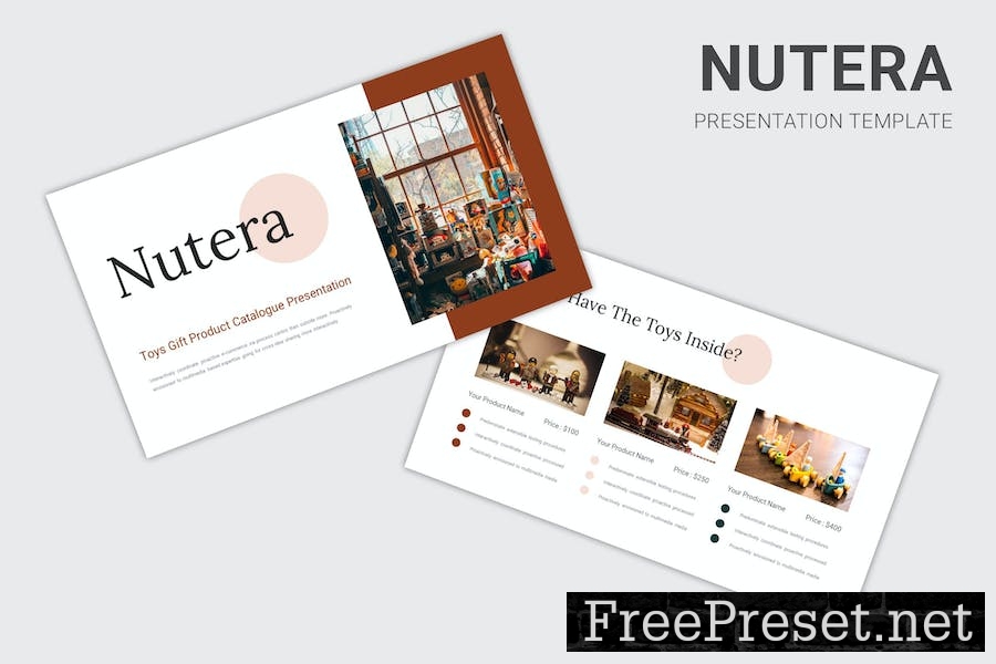 Nutera - Toy Gift Catalogue Google Slides Template QUFVYRA