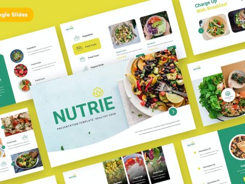 NUTRIE - Healthy Food Google Slides Template J4USXED