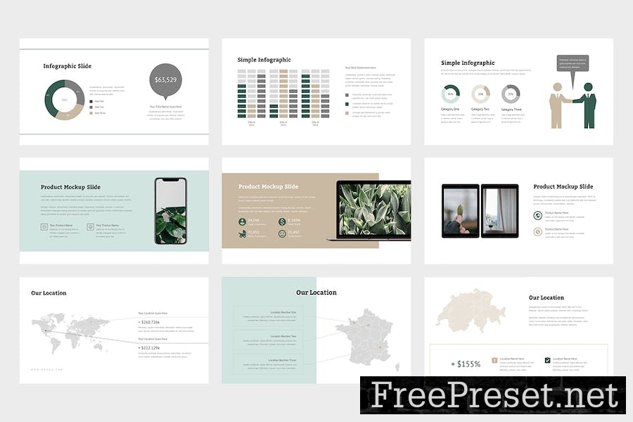 Nuzoa : Botanical Google Slides Template JCS5Y6T