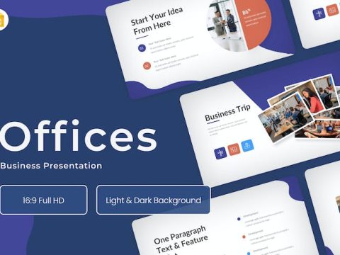 Officess Blue Creative Business Google Slides MBWGNP9