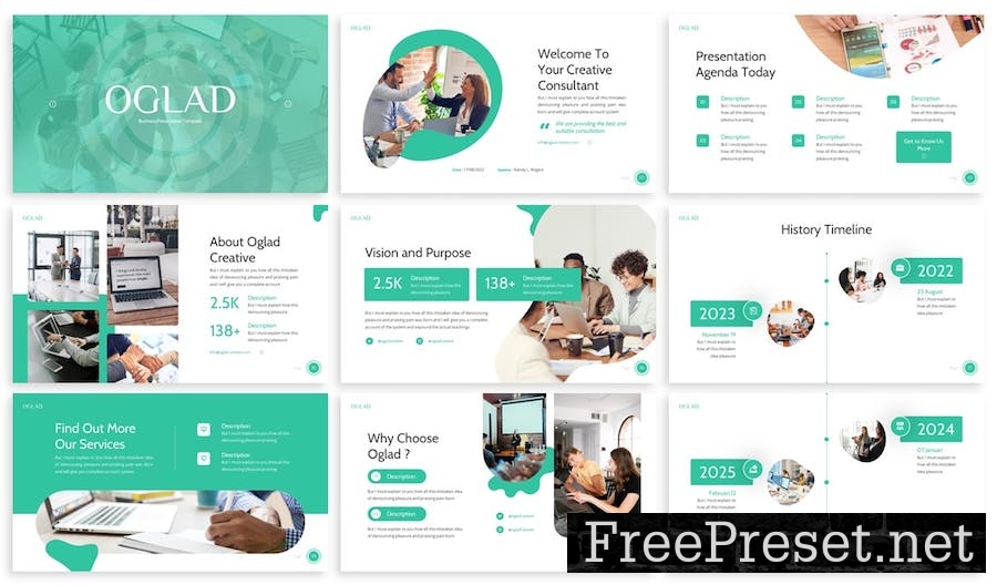 Oglad - Business Google Slide Template VQD5BLE