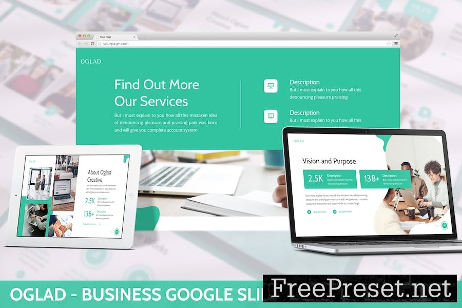 Oglad - Business Google Slide Template VQD5BLE