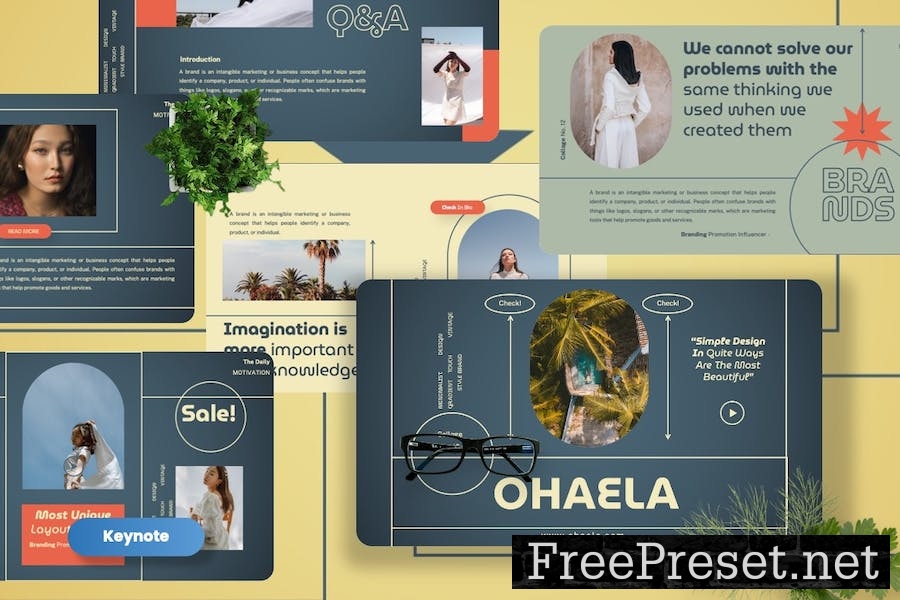 Ohaela - Influencer Googleslide Templates M7JPEQ8