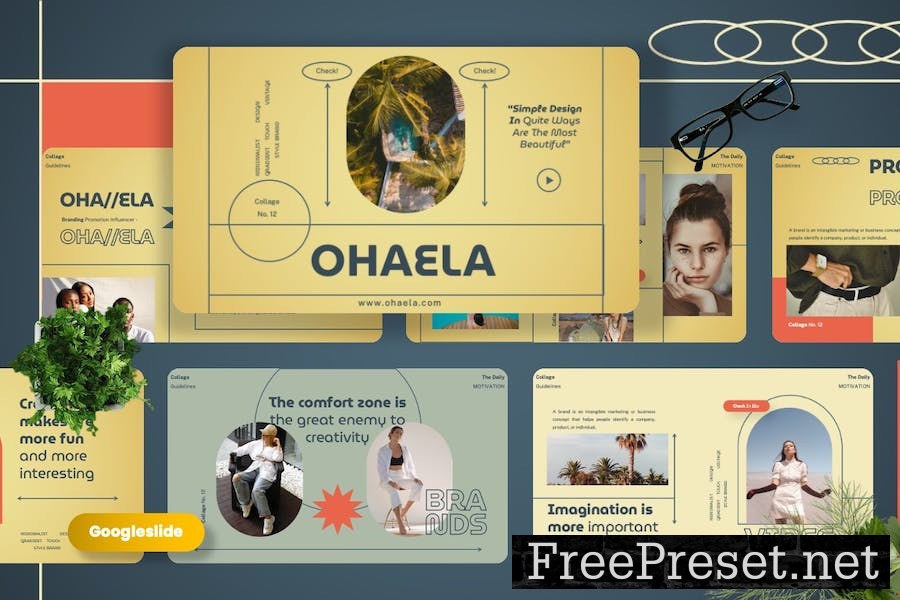 Ohaela - Influencer Googleslide Templates M7JPEQ8