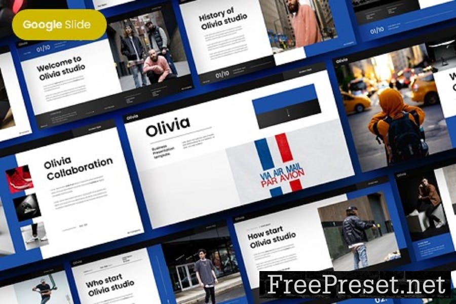 Olivia - Business Google Slide Template 4K6HBNT