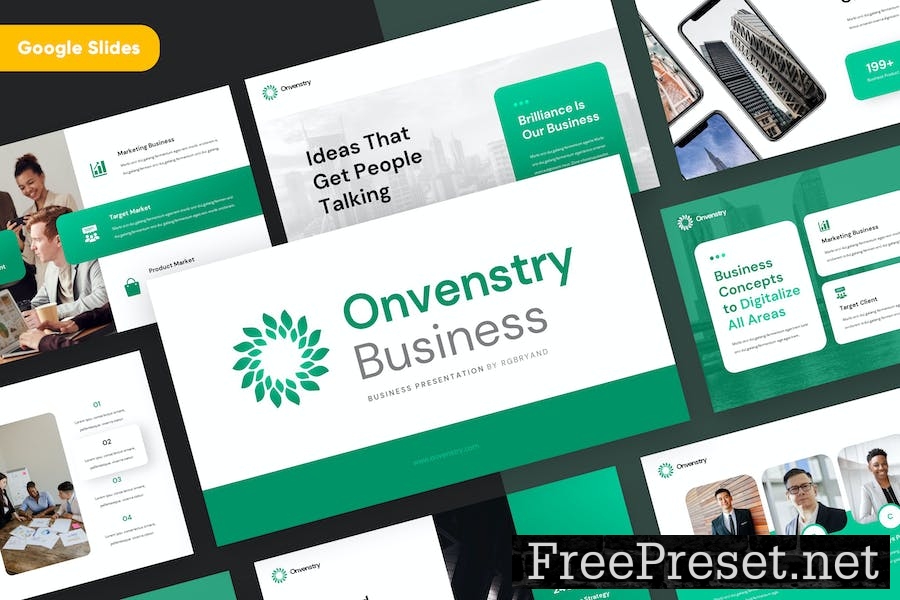 ONVENSTRY - Modern Pitchdeck Google Slides FSXDXZS