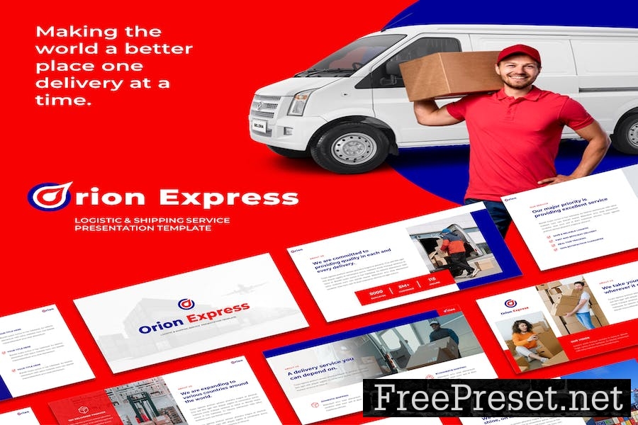 Orion - Logistic & Shipping Service Google Slide T U9VE9FP