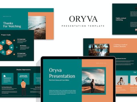 Oryva : Pitch Deck Sienna Cyan Keynote 5UY9Q7C