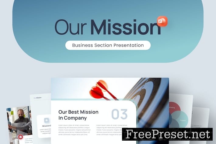 Our Mission Business PowerPoint Template J34S5UG