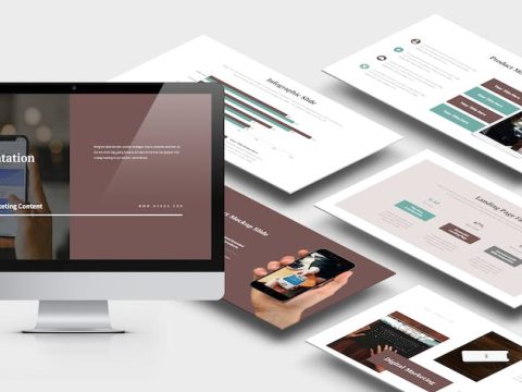 Oznoa : Digital Marketing Google Slides Template ZVM373Z