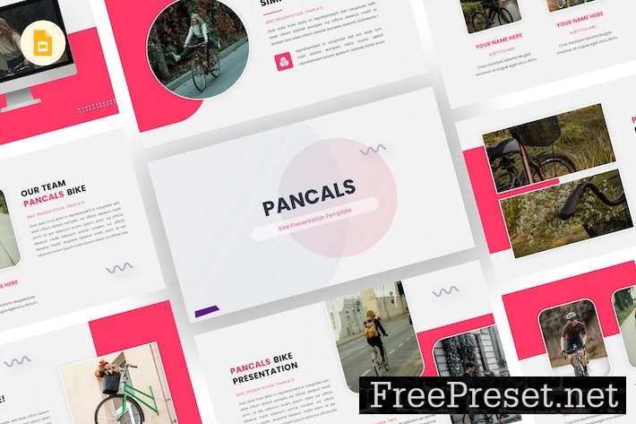 Pancals - Bike Google Slides Template N33KMRZ