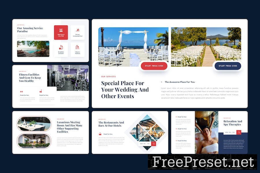 Paradise - Hotel And Resort Google Slide Template ZMWAPC8