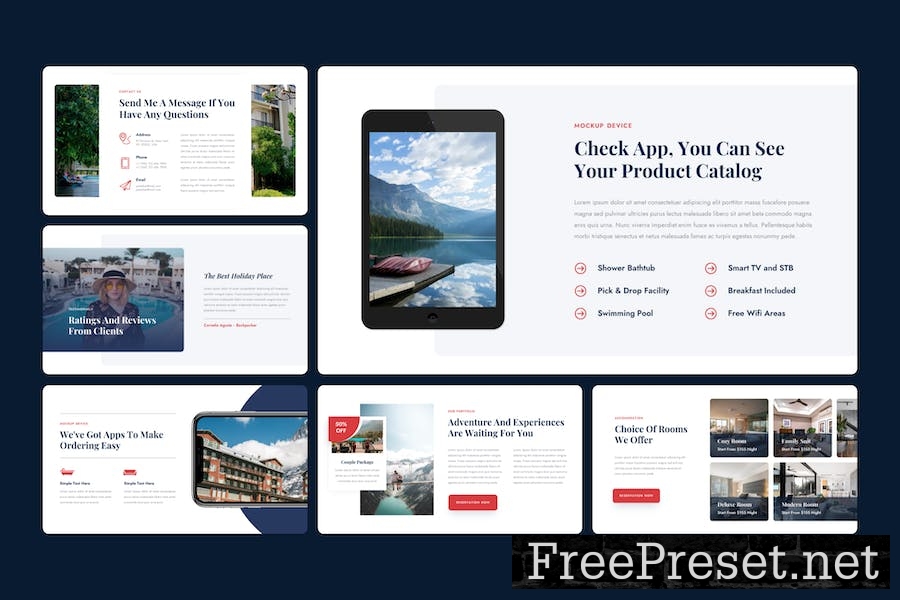 Paradise - Hotel And Resort Google Slide Template ZMWAPC8