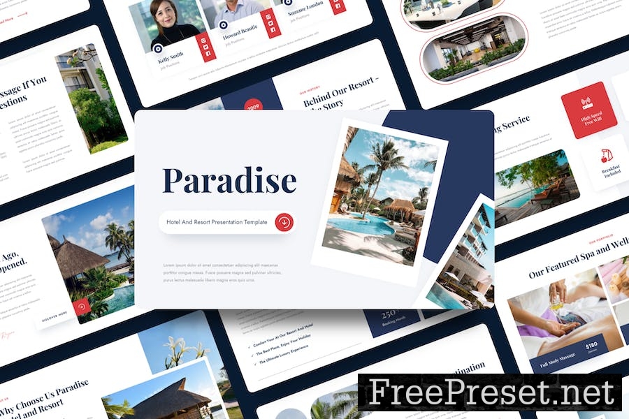 Paradise - Hotel And Resort Google Slide Template ZMWAPC8