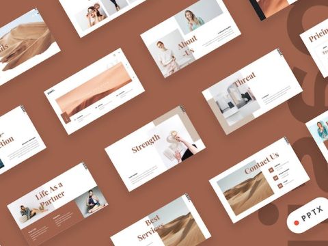 Pasir - Lookbook Magazine Powerpoint Template VPLFD5G