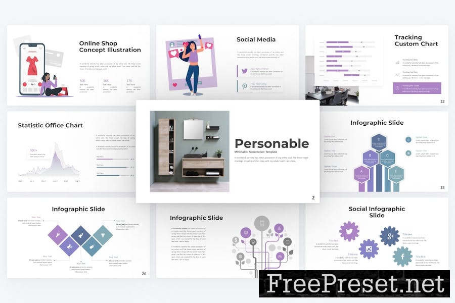 Personable Minimalist Google Slides Template 8MW7MJS