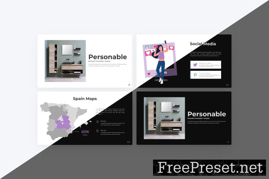 Personable Minimalist Google Slides Template 8MW7MJS