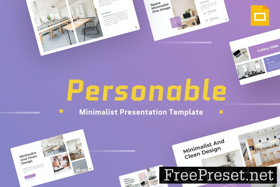 Personable Minimalist Google Slides Template 8MW7MJS